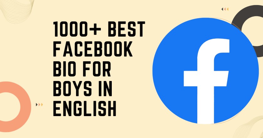 Best Facebook Bio For Boys In English