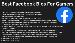 200+ Best Facebook Bios For Gamers [2023]